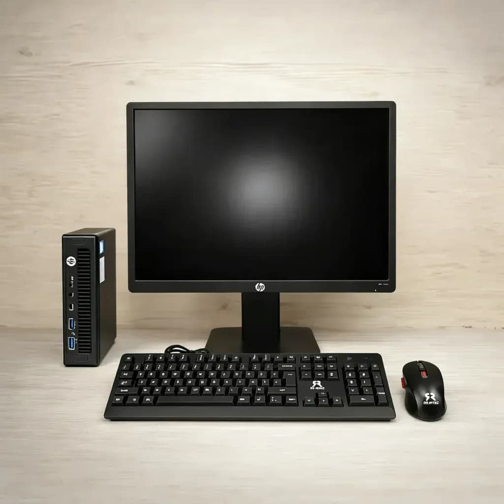 Mini PC i3 6ta gen, 4gb RAM 128gb SSD, Monitor 19", teclado + mouse, VGA