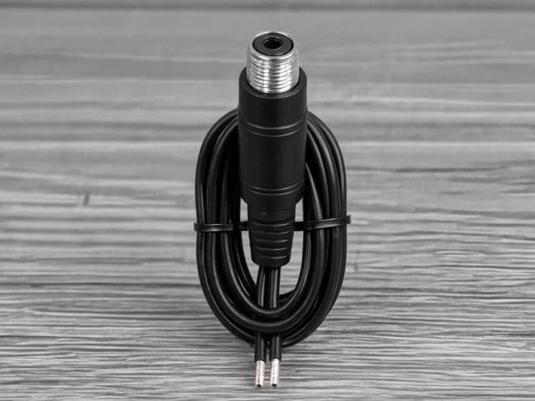 Conector 12v 2.1mm p/CCTV con cable 30cm